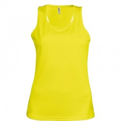 Běžecký dámský dres ELITE IV JOMA - krátky rukáv – zářivě žlutá-černá
