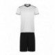 Sportovní dres UNITED - triko s krátkým rukávem kraťasy – bílá-černá